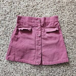 btween Pink Button-Front Skirt